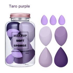 7Pcs Makeup Sponge Set Face Beauty Cosmetic Powder Puff for Foundation Cream Concealer Make Up Blender Tools Sponge косметика - Taro purple