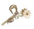 Hair Claw Clip, Elegant Metal Claw Clip, Large Jaw Clip Hair Clamp, Flower-5 - ST-BEA11057981-EMMA03767