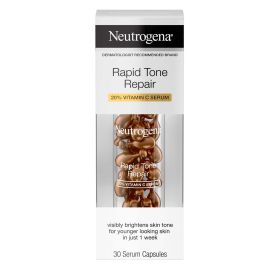 Neutrogena Rapid Tone Repair Brightening Vitamin C Face Serum, 30 Count - Neutrogena