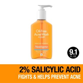 Neutrogena Oil-Free Salicylic Acid Acne Face Wash and Facial Cleanser, 9.1 fl oz - Visit the Neutrogena Store