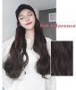 Baseball Cap with Light Brown Synthetic Long Wavy Hair Attached for Womens Adjustable Wig Cap - Default