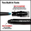 Revlon ColorStay Pencil Eyeliner with Built-in Sharpener Waterproof Smudgeproof Longwearing Eye Makeup with Ultra-Fine Tip 201 Black 2 Pack - Revlon