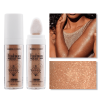 Fairy Dust Highlighting Powder - Full Body Pearlescent Glitter for Face and Eyes, Sparkling Halloween Body Glitter - Brown