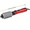 2-in-1 Electric Rotating Curling Comb and Hair Dryer for Salon-Quality Styling at Home - Red