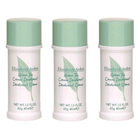 Green Tea by Elizabeth Arden (Option: 3x1.5 oz (4.5 oz total) Cream Deodorant for Women)